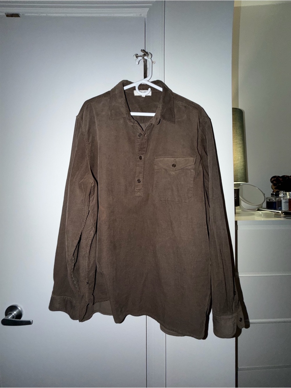 Brown Long-Sleeve Corduroy Pullover Shirt Alex Mill